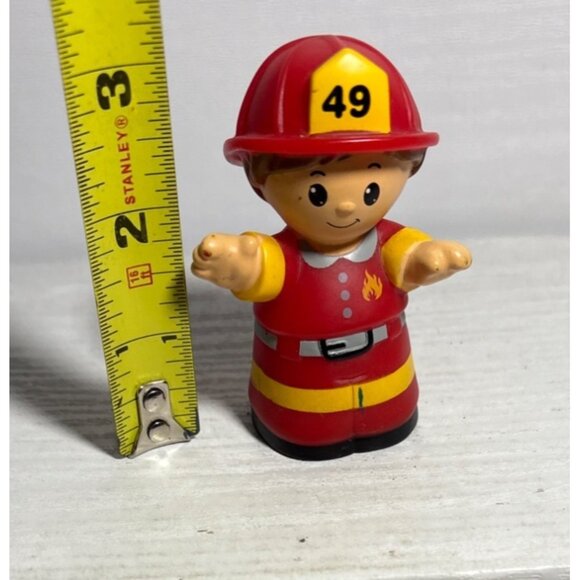 Mega Bloks 49 Firefighter Toy Figure Boy Fireman 2.75" Imaginative Play - Picture 6 of 6